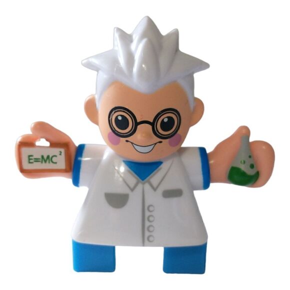 Little Tikes Waffle Blocks Scientist Figure Albert Einstein Buddies Replacement. - Picture 2 of 13